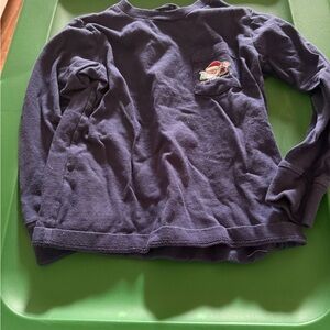 Vineyard Vines Long Sleeve Blue Tee with Embroidered Logo